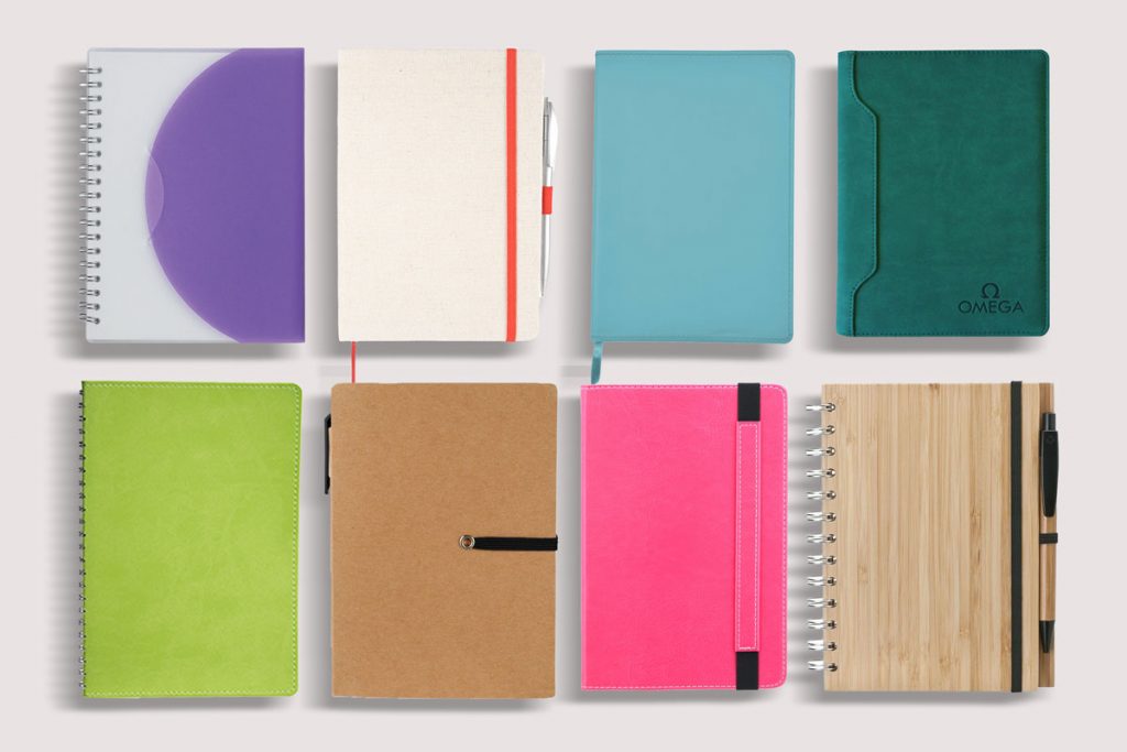 Branded notebooks are great promotional products.